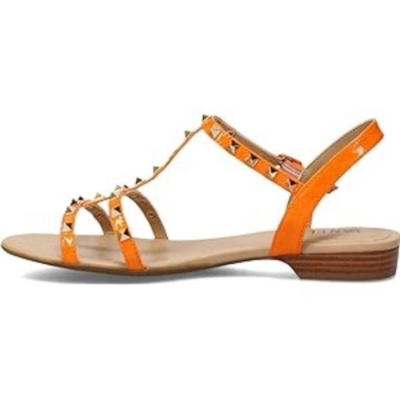 New! 🧡 VANELI - Women's, Brunel Sandal Orange Patent Leather - Size 8.5 - Picture 3 of 5